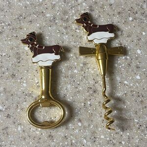 Dachshund Bottle Opener & Corkscrew Set